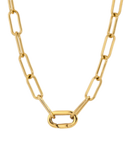 Basic oval Ring  - Halskette