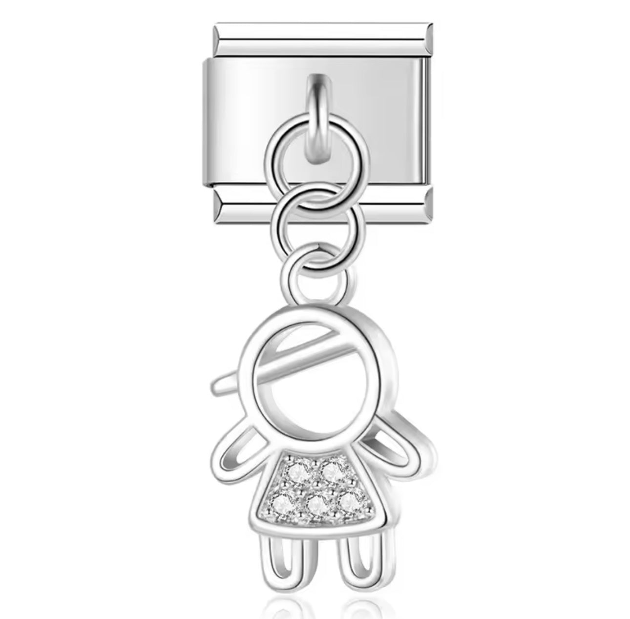 Mini Girl Charm - ItalianCharm