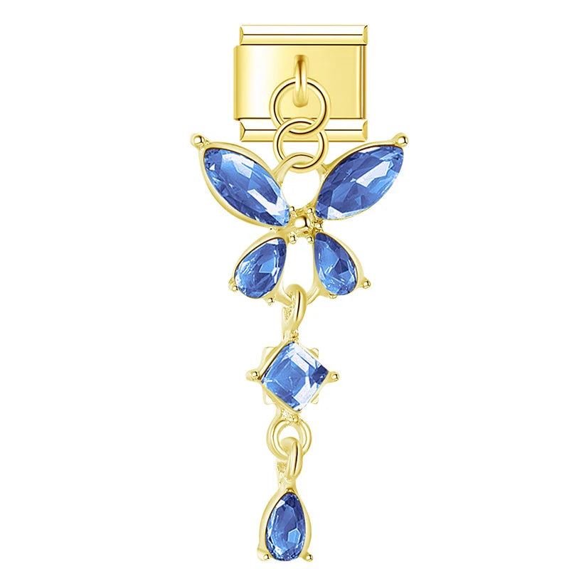 Golden Bloom Luxe blue - italiancharm