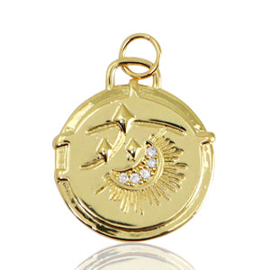 Mond Enamel - Anhänger