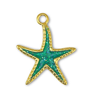 Seestern blau - Anhänger