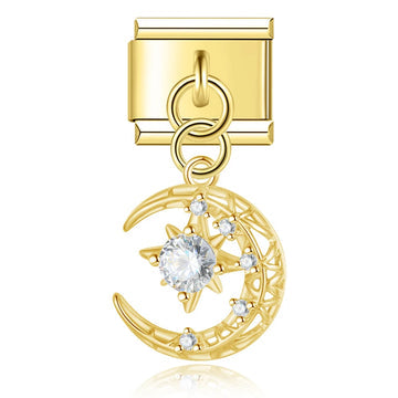 Mond mit Sternen - ItalianCharm