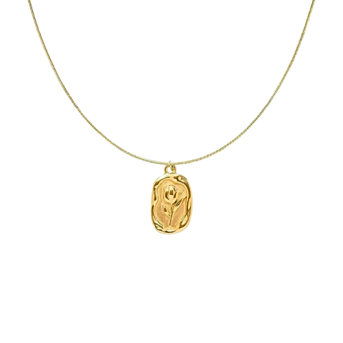 Goldene Blüten - Halskette