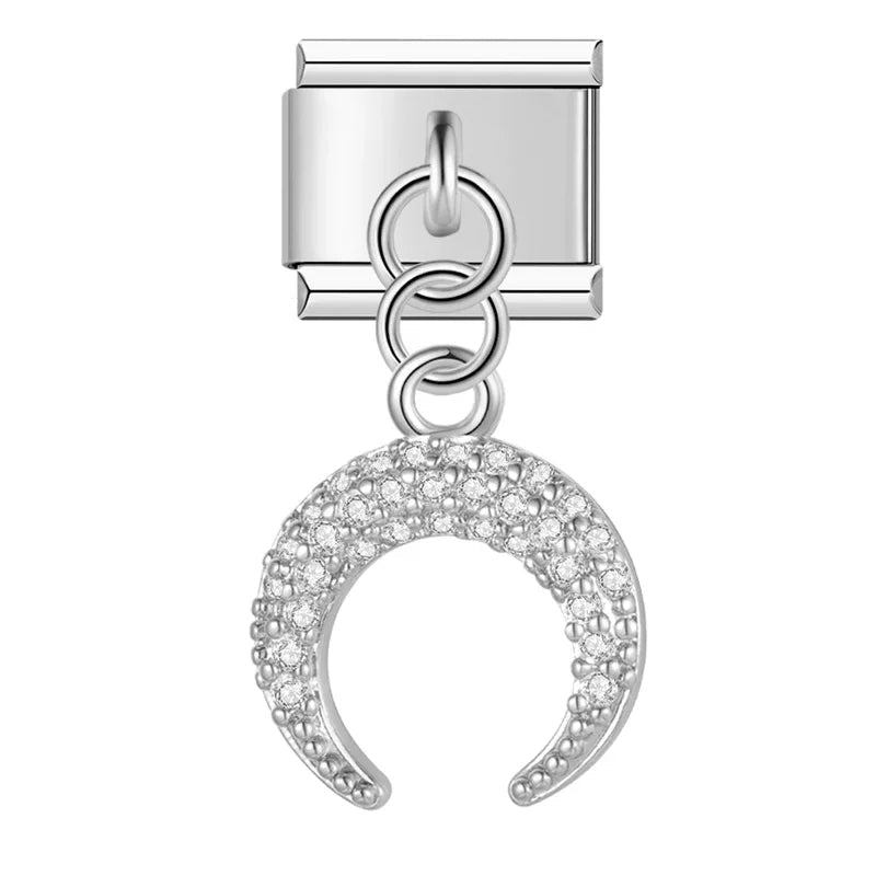 Halbmond silber - ItalianCharm