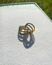 Doppelt gedrehte - Ohrringe