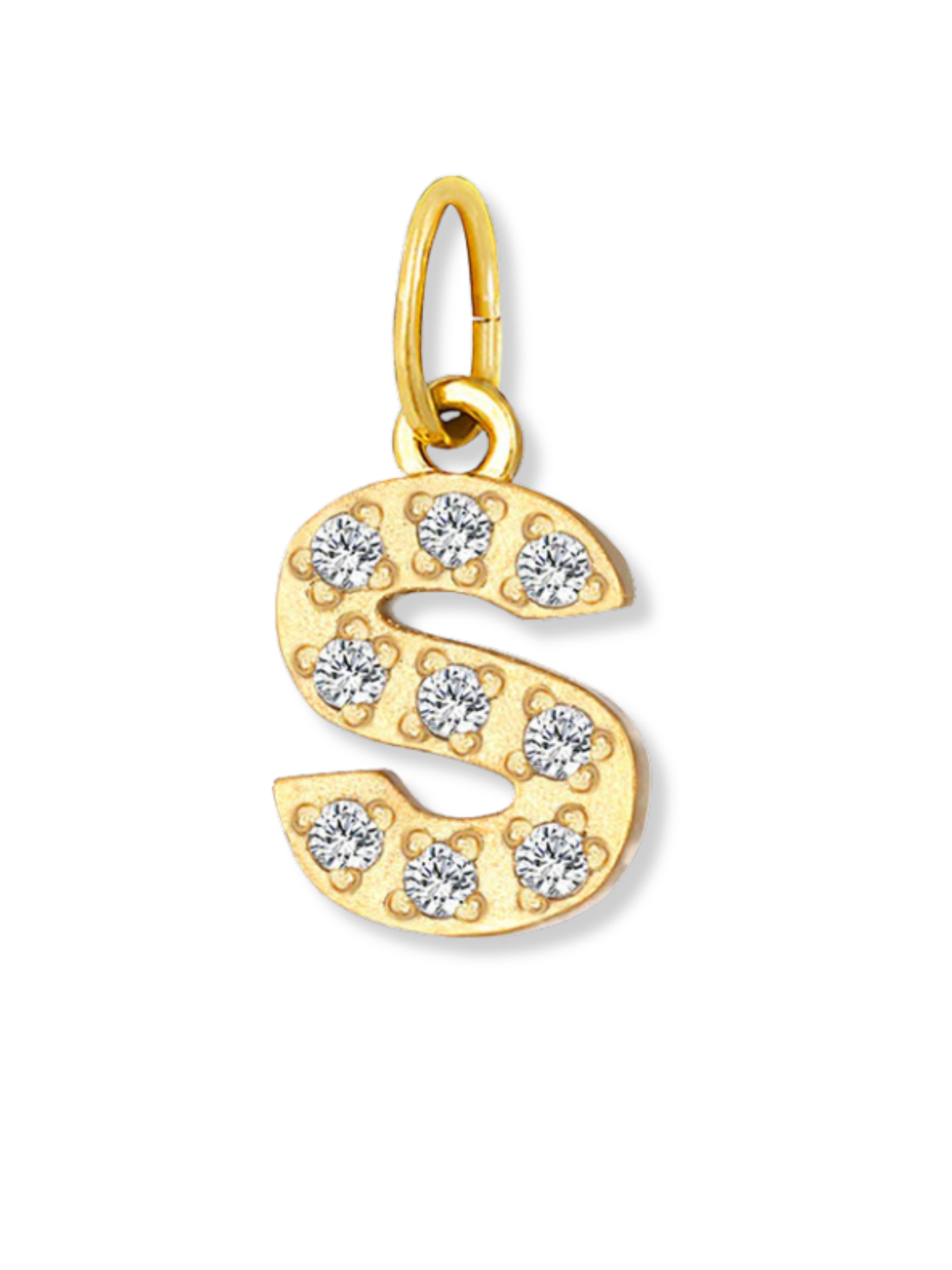 Buchstabe S -  Gold Anhänger