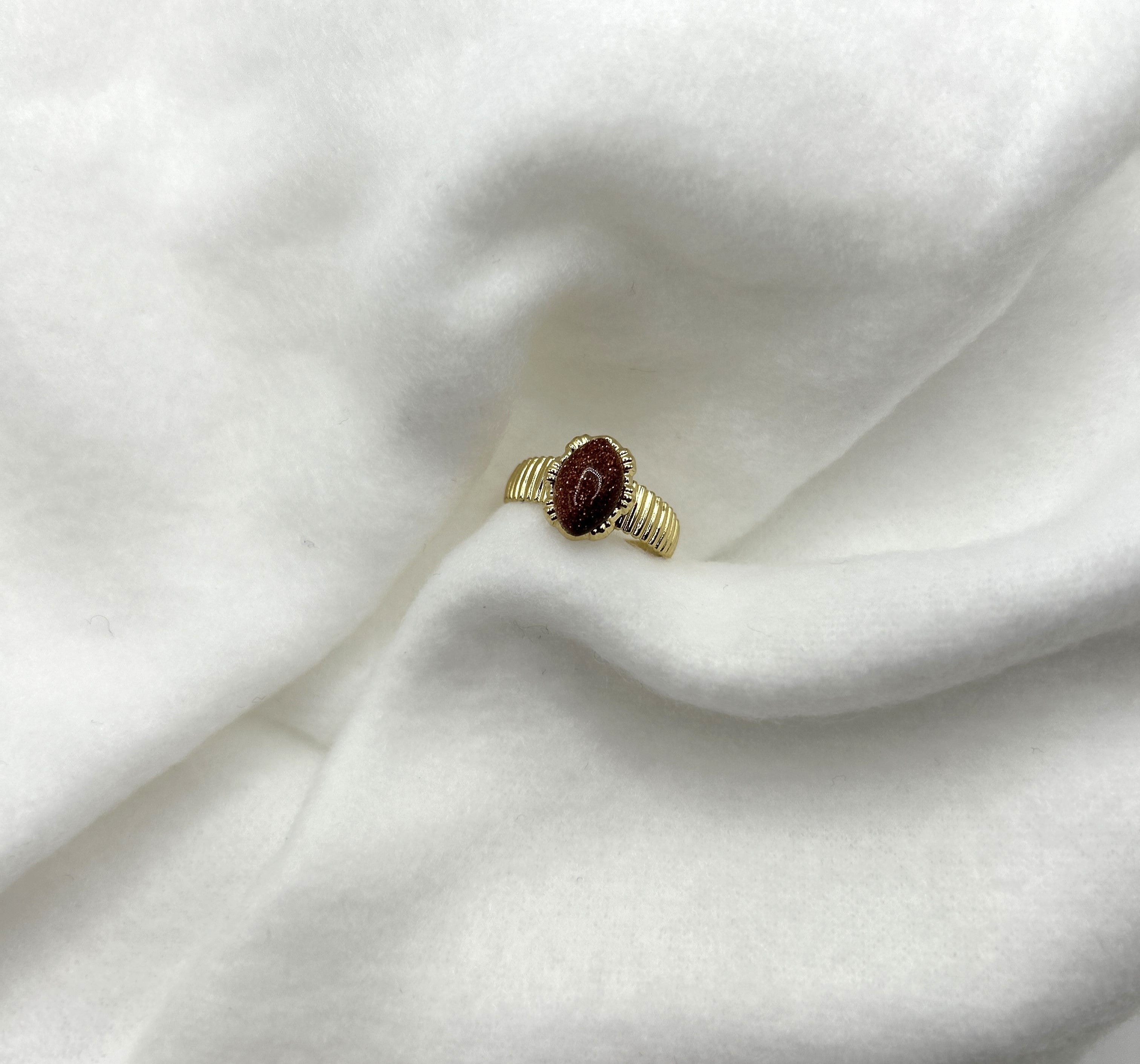 Ovale Stein Ring - Minerva