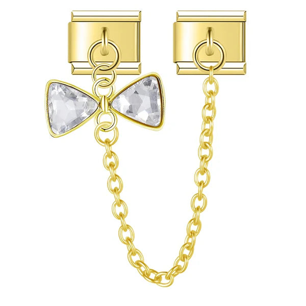 Golden Bow Chain - italiancharm