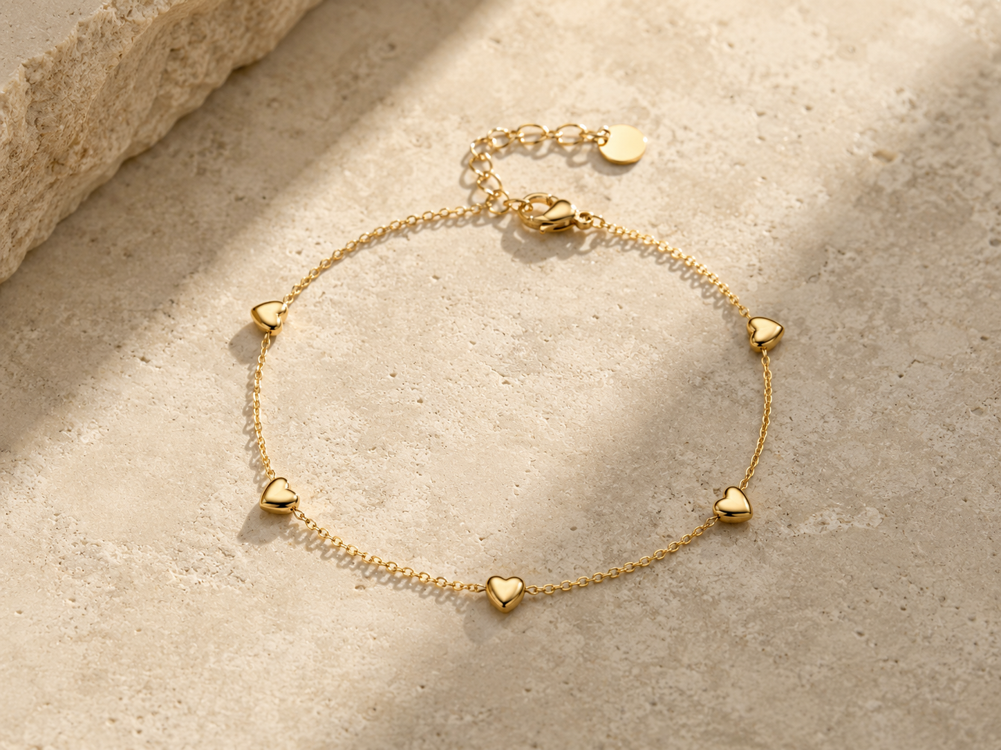 Golden Hearts - Armreifen