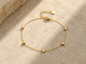 Golden Hearts - Armreifen