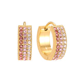 Rosé Glow Hoops | GOLD
