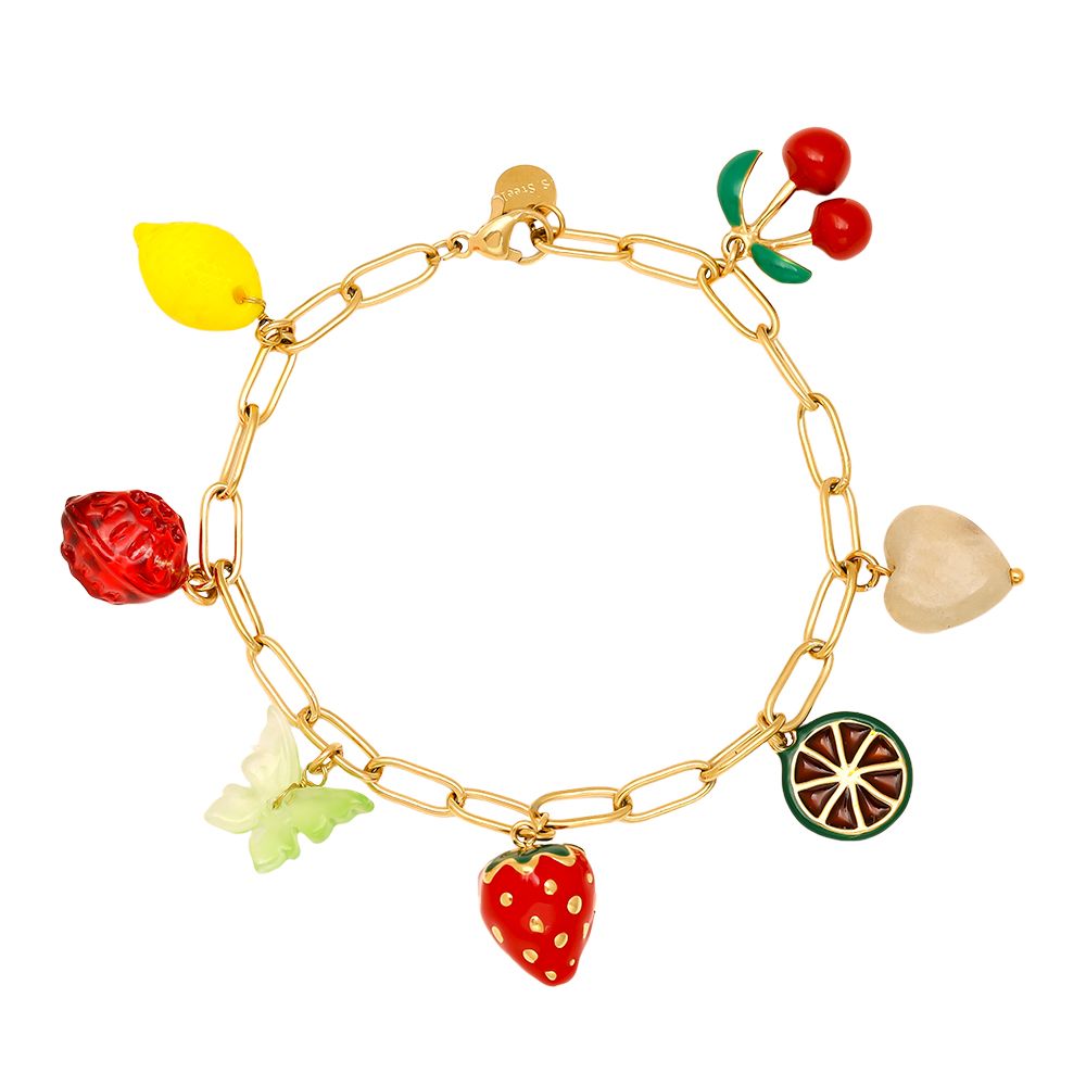 Tutti Frutti Charm Bracelet | GOLD