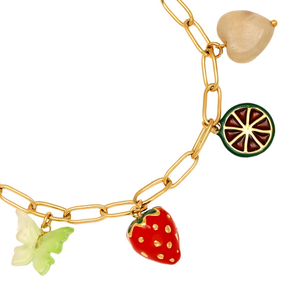 Tutti Frutti Charm Bracelet | GOLD