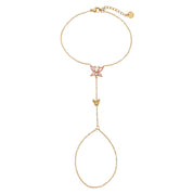 Butterfly Bloom Hand Chain - Armband