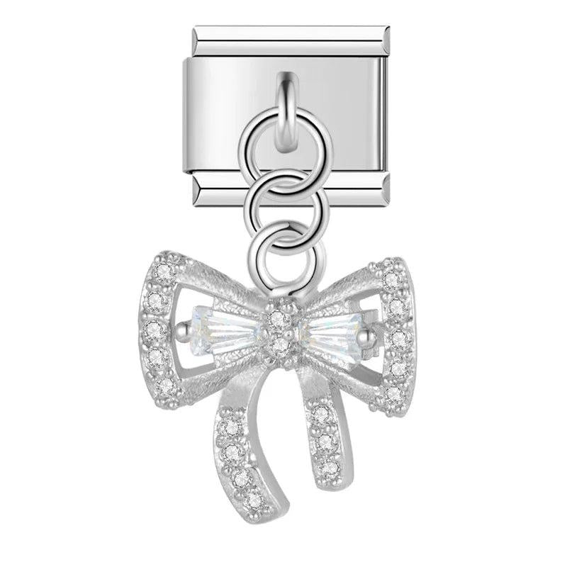 Crystal Bow - Italian Charm