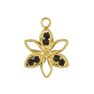 Blume klein gold - Anhänger