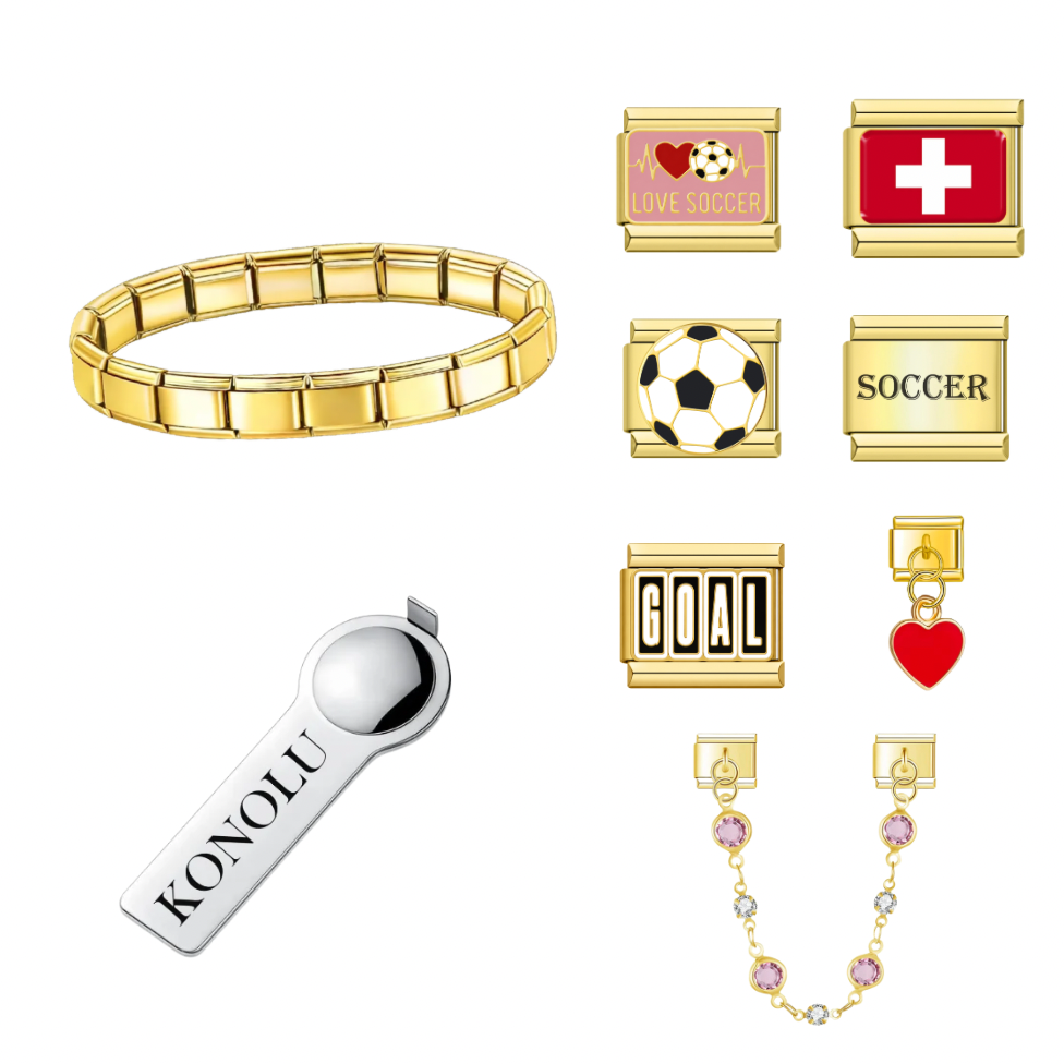 Swiss Goal Bracelet Set