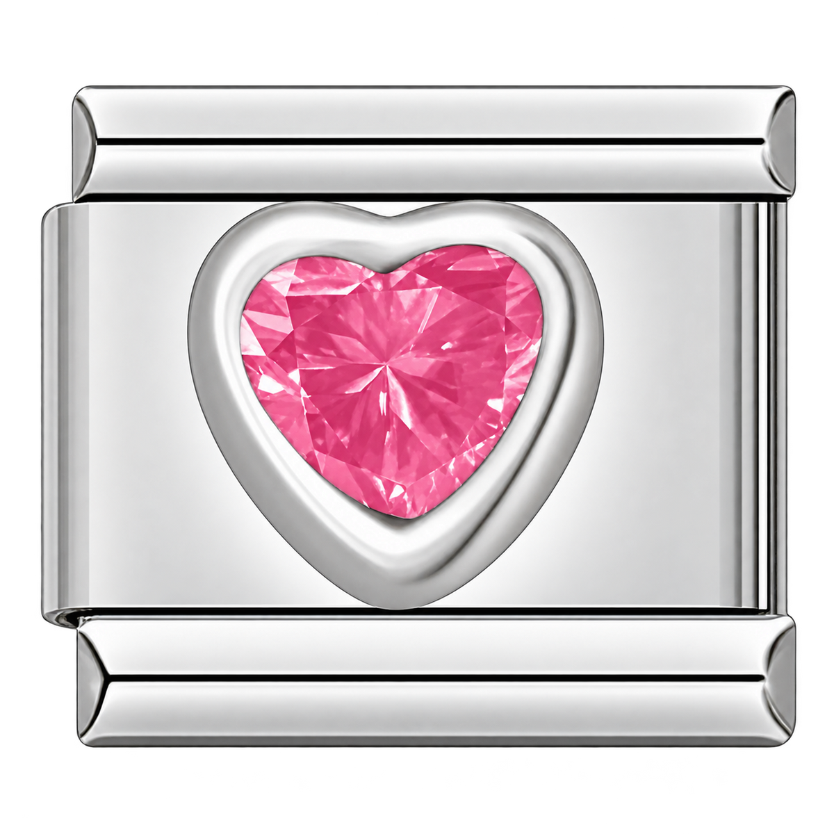 Pink Heart - Italian Charm