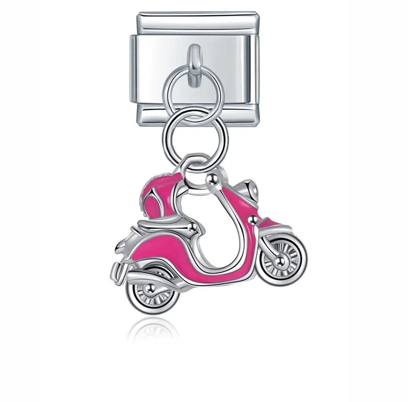 Pink Scooter - Italian Charm