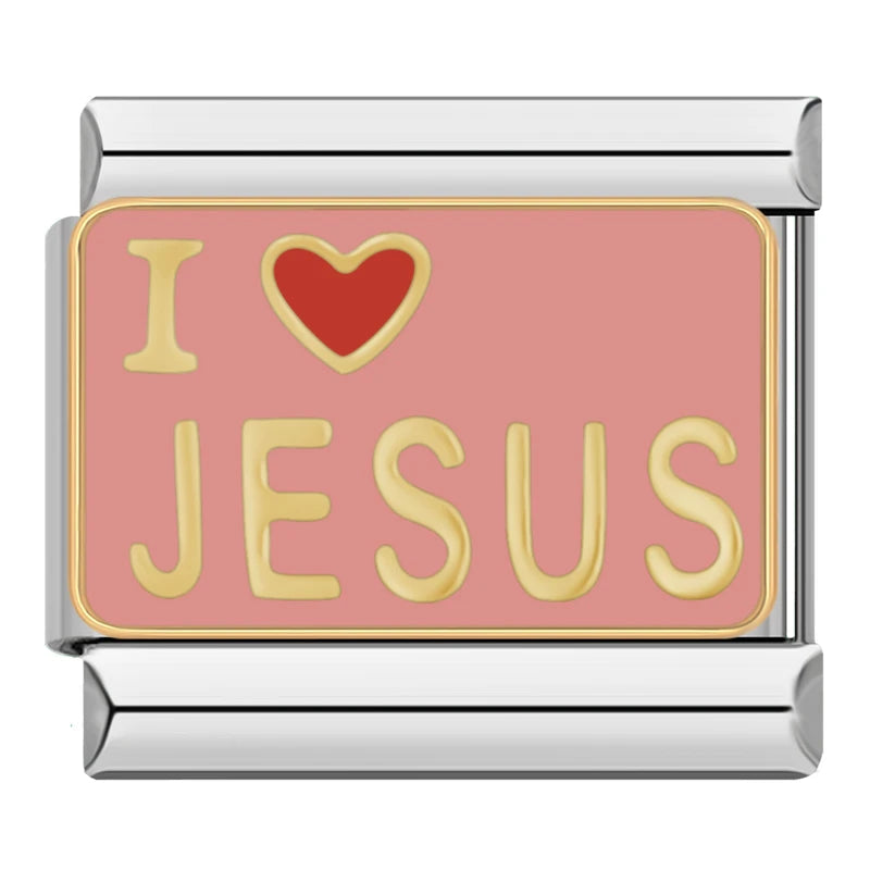 I Love Jesus - Italian Charm