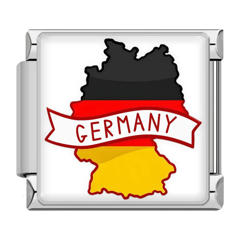 Germany Map Charm - Italian Charm