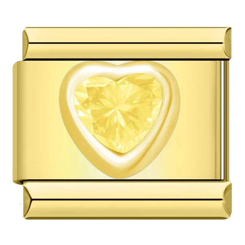 Golden Heart - ItalianCharm