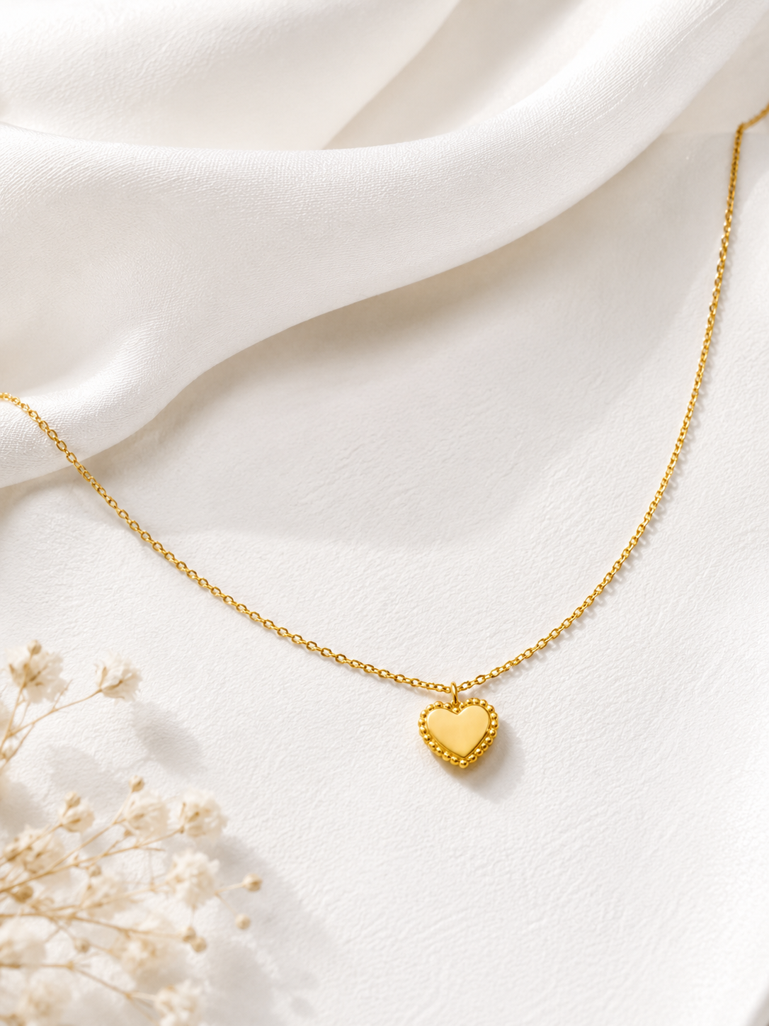 Zemra Heart Necklace  | GOLD