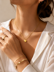 Zemra Heart Necklace  | GOLD