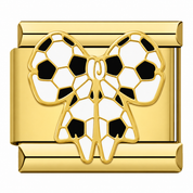 Soccer Bow  - Italian Charm