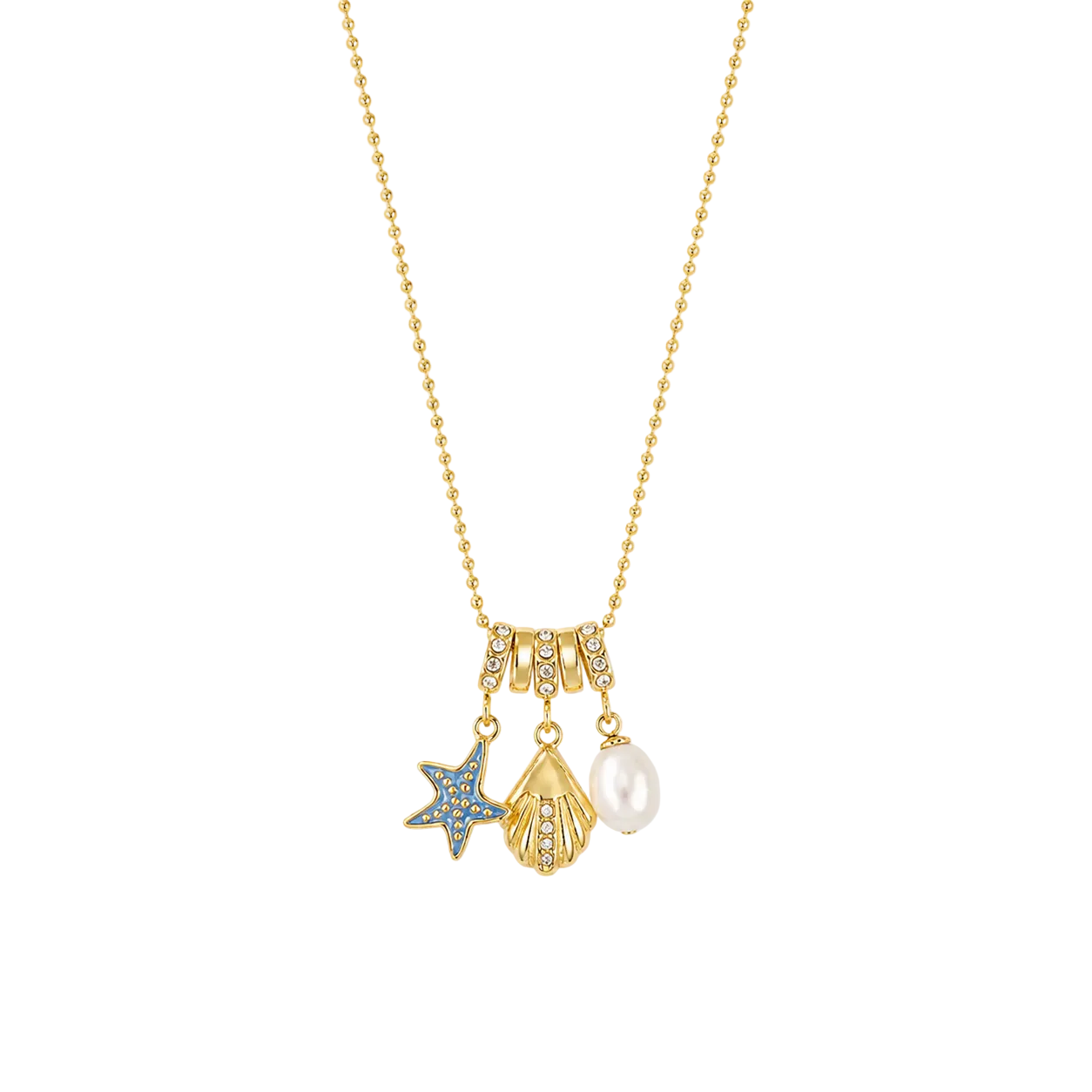 Ocean Charm Necklace  | GOLD