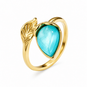 Aqua Leaf - Ring