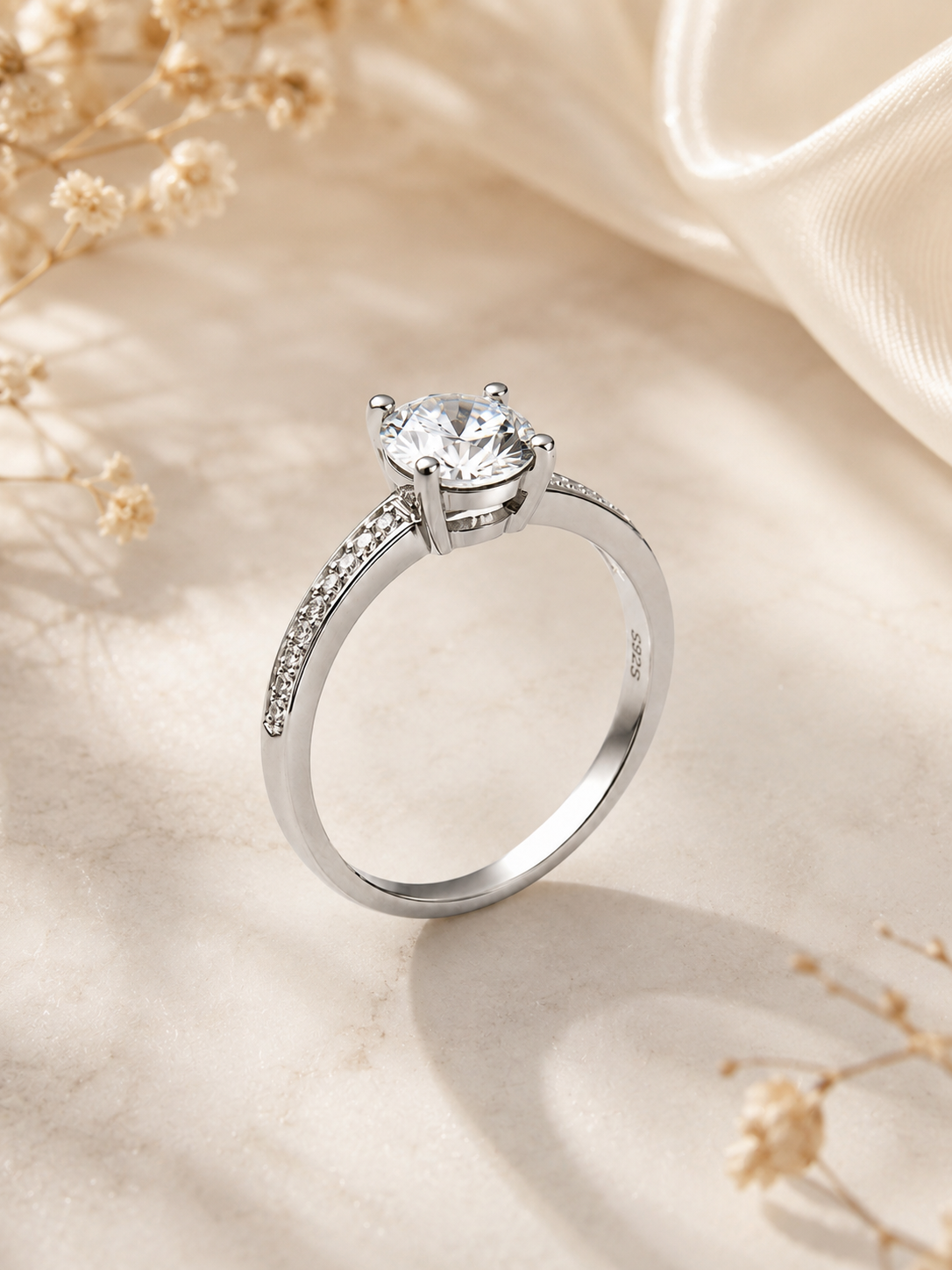 Eterna Solitaire Ring  | SILBER