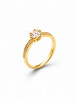 Eterna Solitaire Ring  | GOLD