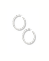 Twisted Hoop Earrings | SILBER