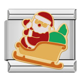Weihnachtsmann im Schlitten - ItalianCharm