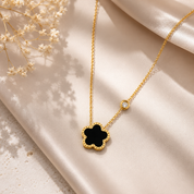 Black Blossom Necklace | GOLD