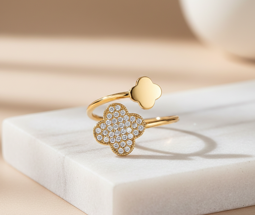 Lucky Clover Ring │GOLD