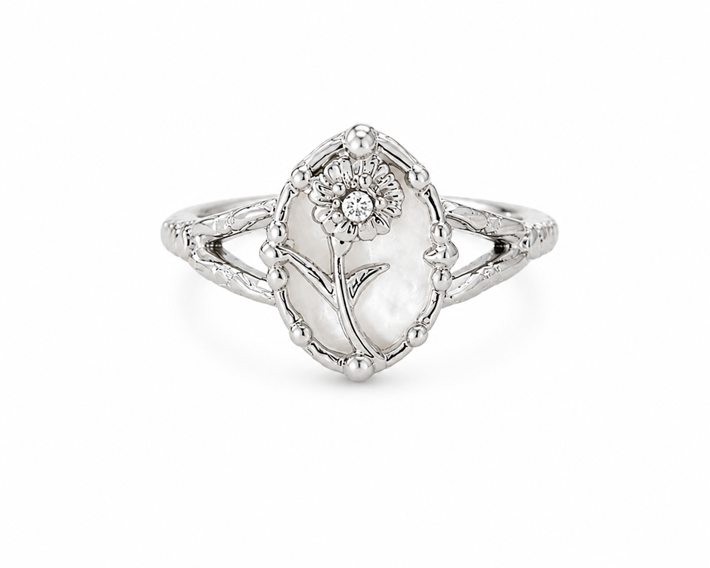 Blossom Pearl Ring  | SILBER