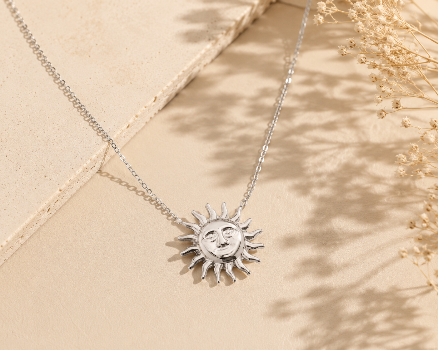 Solara Sun Halskette | SILBER