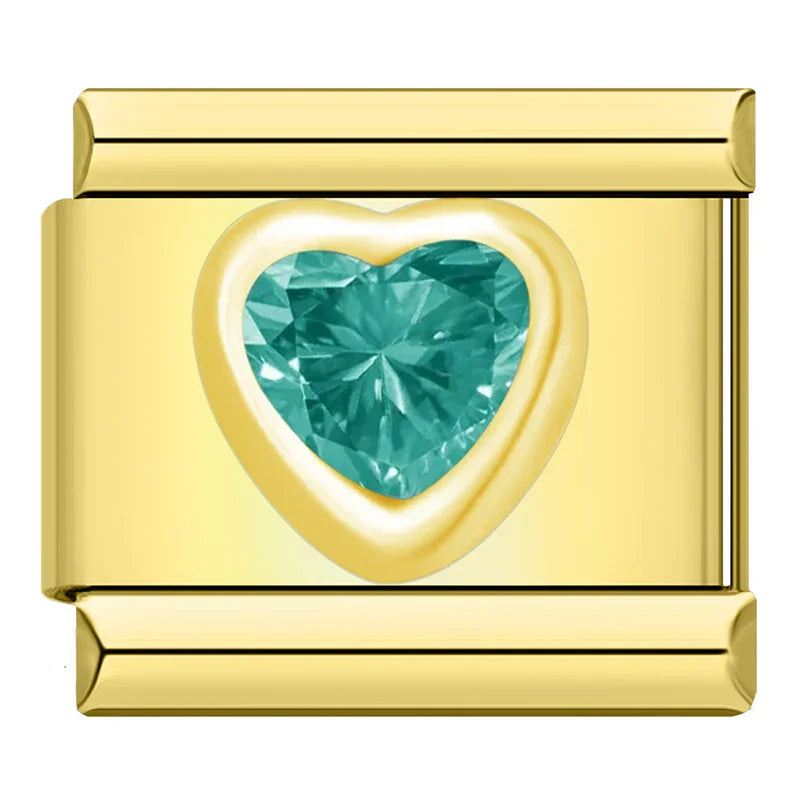 Green Heart - Italian Charm