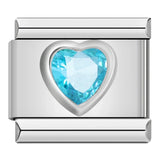 Hellblaues Herz - ItalianCharm