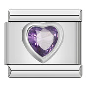 Lila Heart - Italian Charm