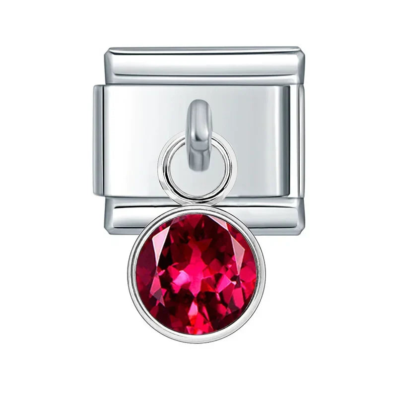 Geburtsstein Januar Silber - italiancharm