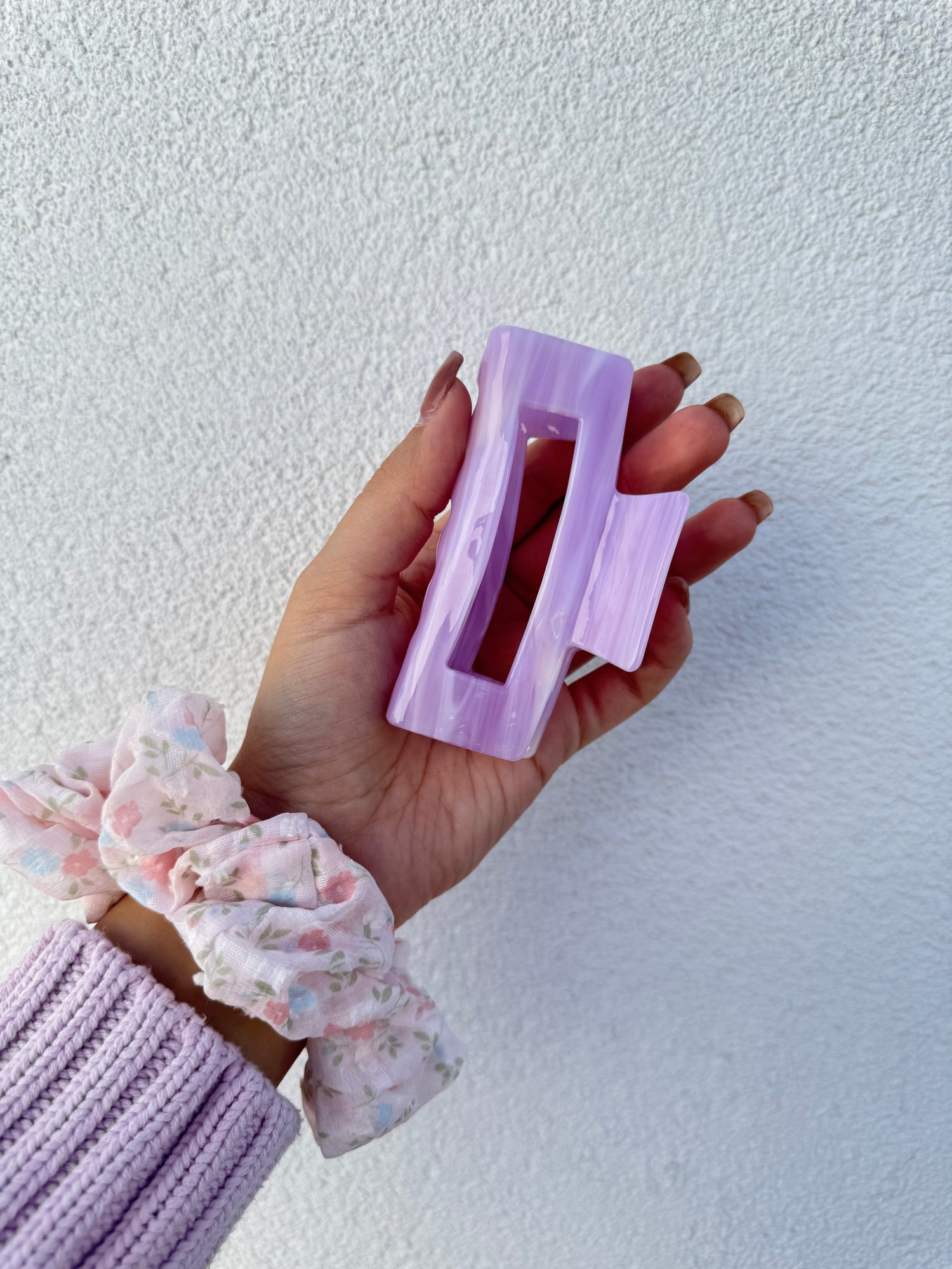 Lilac Marble - Haarklammer