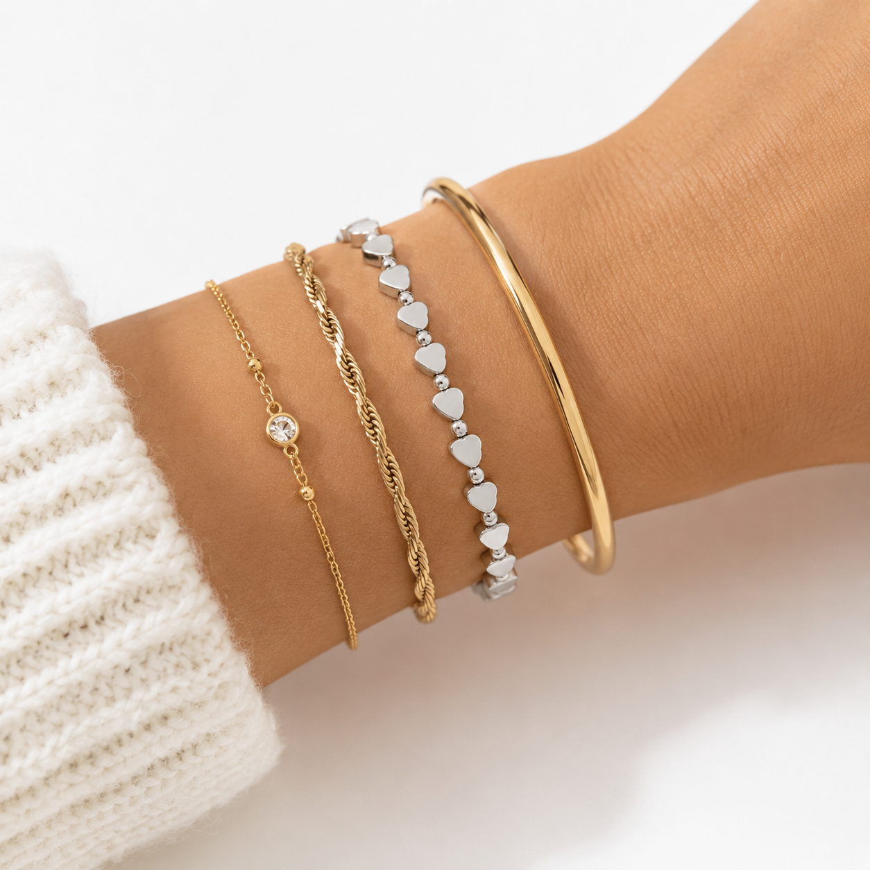 Amore Heart Bracelet | SILBER