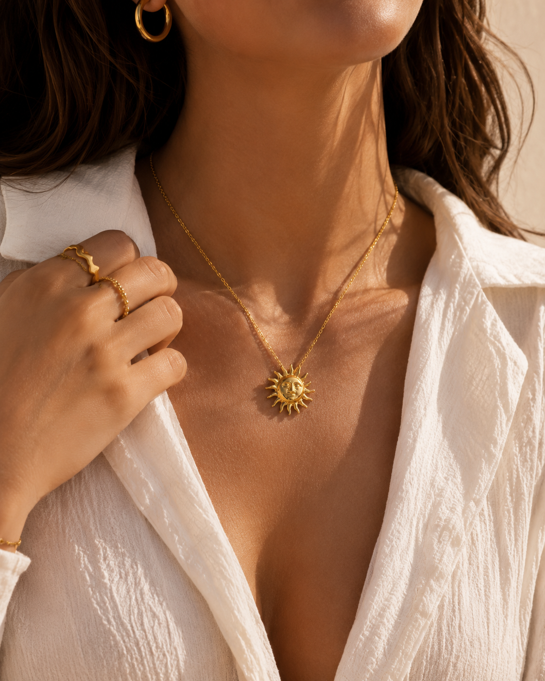 Solara Sun Halskette | GOLD