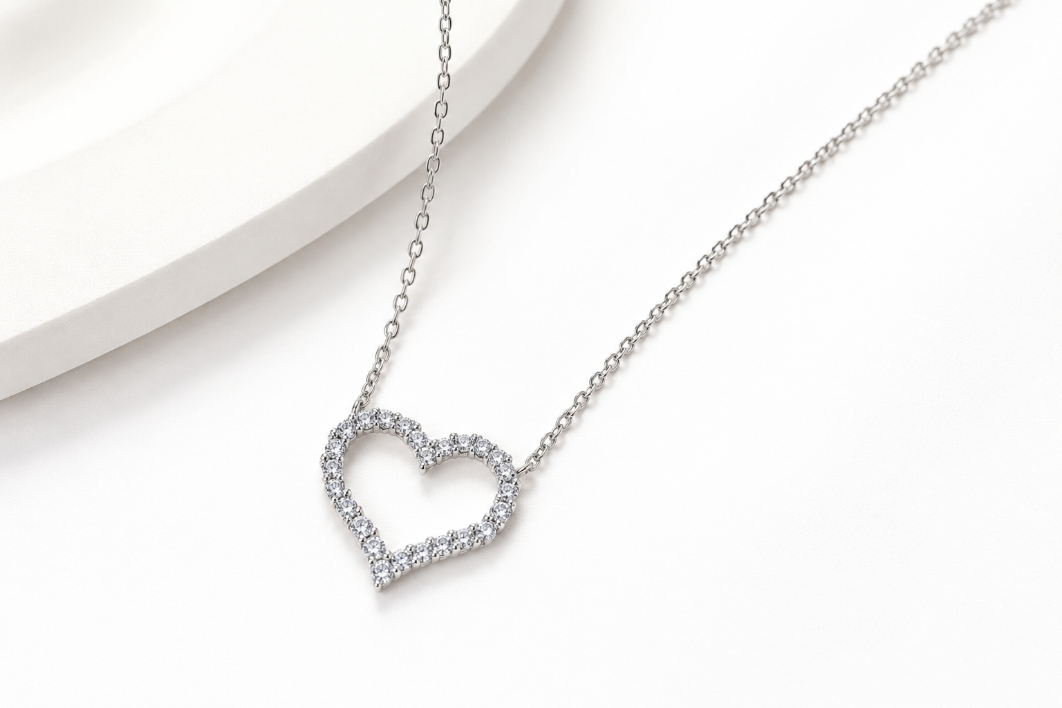 Amora Heart Halskette | SILBER