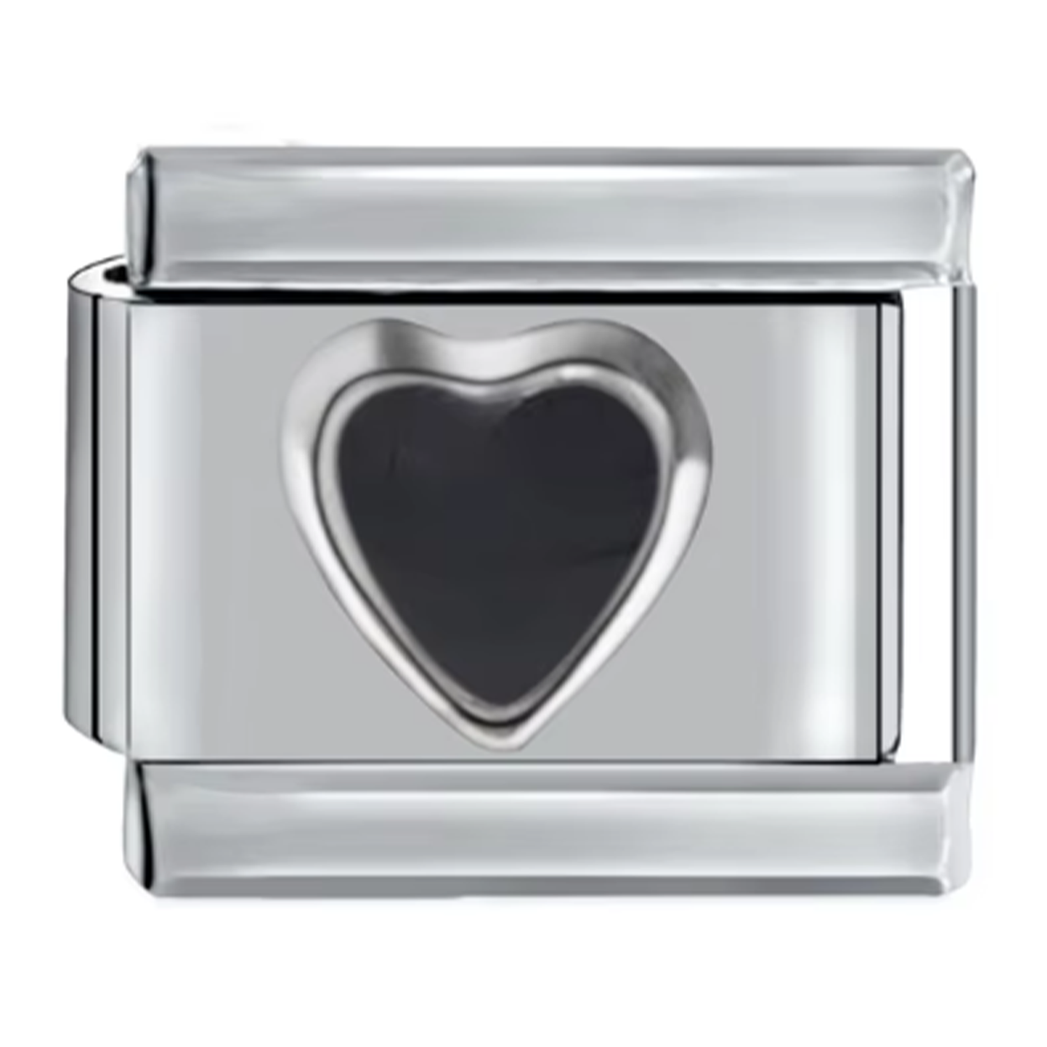 Schwarzes Herz - Italian Charm