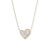 Amora Pearl Heart Halskette | GOLD