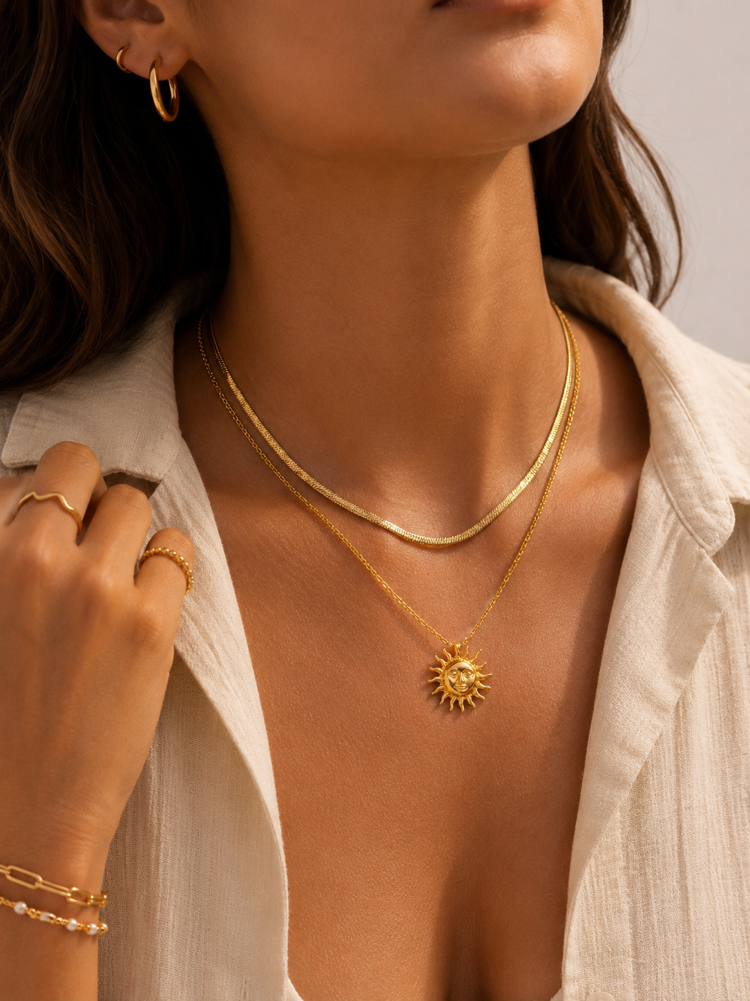 Snake Ripple Halskette | GOLD